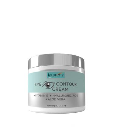 Lawrens Vitamin E & Hyaluronic Acid contouring Eye Cream | fast absorbent | Vegan | 2 oz