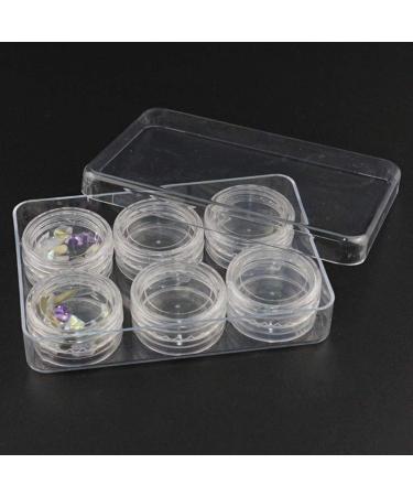 Livecity Nail Art Storage Box - Mini 6 Grid Case for Rhinestones & Jewelry Beads - Multicolor Nail Art Organizer for International Shipping - Buy Online on GoSupps.com