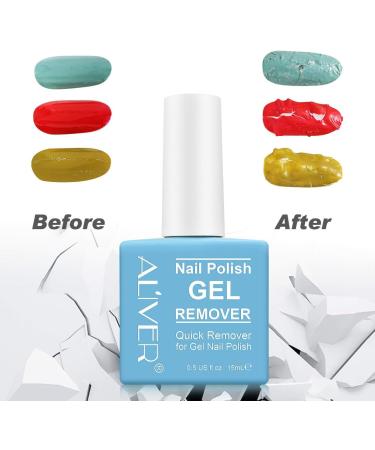 Gel Nail Polish Remover for Nails in 2-4 Minutes Professional Quick & Easy Polish Remover No Need for Foil Soaking or Wrapping 0.5 Fl.Oz - Don't Hurt Nails - Buy Online on GoSupps.com