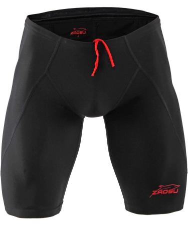 ZAOSU Competition Swim Shorts Z-Speed 2.0 | Premium Compression Jammer for Men & Boys | 5 Black - Top Performance Swimwear - Buy Online on GoSupps.com