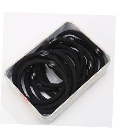 Beaupretty Rubber no metal ponytail holders stretch rubber bands for hair black elastic hair ties hair ties for curly hair metal hair band hair bungee black rubber bands bead no - Buy Online on GoSupps.com