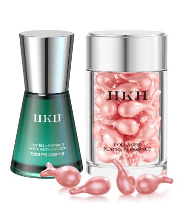 Pro-Retinol Serum For Face Anti-Aging Wrinkle 48 Capsules + Madagascar Centella Ampoule Serum