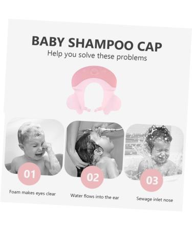 FOMIYES Shampoo Cap Kid Shampoo Hats for Kids Water Shower Visor Baby Shampoo Hat Protection Helmet Child 1 count (Pack of 1) Pink - Buy Online on GoSupps.com