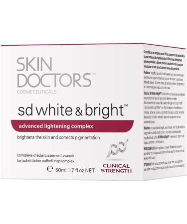 Skin Doctors SD White & Bright Even Skin Tone Brighter Looking Skin Visible reduction in Pigmentation Freckles Age Spots & Surface Blemishes. helps with Skin Firmness and Moisturisation - 50ml - Buy Online on GoSupps.com