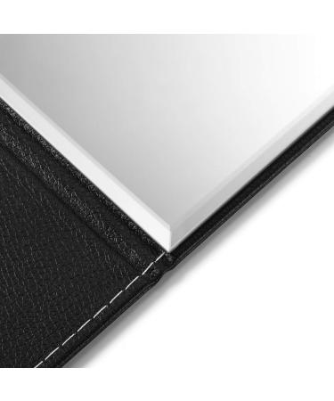 EFAILY Folding Travel Mirror PU Portable Adjustable Ultrathin Mirror 6.4x5.3 Inch - Ideal for Travel, Camping, and Home Use - Pack of 1 - Buy Online on GoSupps.com