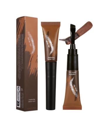 Eyebrow Tint Brows Dye Stain Waterproof Semi-Permanent Brow Dye Instant Color Eyebrows Makeup for Men and Women Long-Lasting Cosmetic Beauty Solution 11.5x1.8x2.2 inches