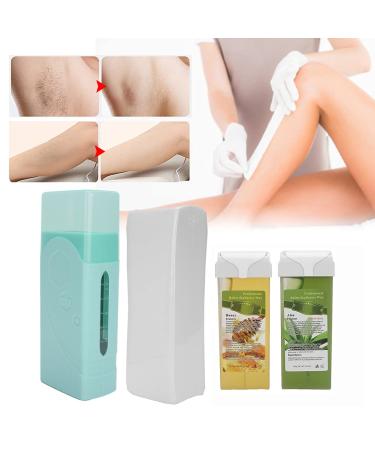 Hair Removal Waxing Kit - Wax Warmer 200g Wax & 100 Paper Strips for Home & Salon (EU Connector) - Buy Online on GoSupps.com