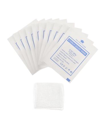 Healifty 30pcs 5cm x 5cm Gauze Swabs Non Woven Cotton Gauze Pads Sterile Dressings Cotton Gauze Household Supplies for Home Outdoor One Size - Buy Online on GoSupps.com