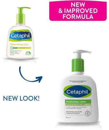 Cetaphil 1L Moisturising Lotion for Normal to Dry Sensitive Skin with Niacinamide & Vitamin E - Buy Online on GoSupps.com