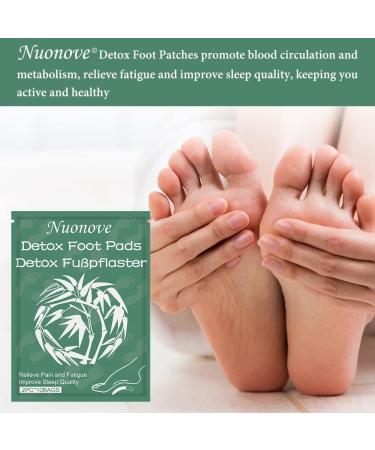 Detox Foot Pads - Vital Bamboo Plasters for Improved Circulation & Sleep | 20 Piece Set - Buy Online on GoSupps.com