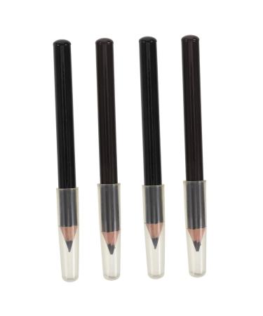 Healvian 4pcs Wooden Eyebrow Pencil Eye Brows Pencil Eye Brow Pencil Eyeliner Pencils Makeup Brow Pencil