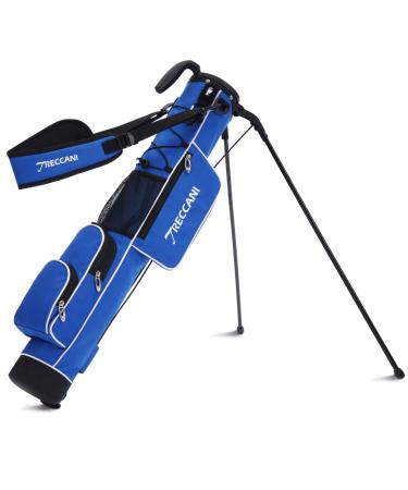 Golf Stand Bag, Lightweight Golf Easy Carry Bag with Padded Strap,Durable Pitch n Putt Golf Bag , Practice Ranger Sunday Golf Bag for Men&Women Blue