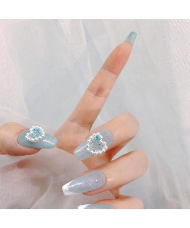 460 Mixed White Pearl Heart Nail Charms - DIY Manicure Accessories - Buy Online on GoSupps.com