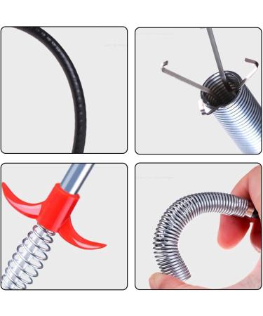 Toilet Unclog Tool - Hose Removal Plumbing Stick with 4 Claws for Unclogging - Reaching Assist Grabber Pick Up Tool for Cleaning Bathroom Kitchen Shower Drain Haoying 0.9 Meters - Buy Online on GoSupps.com