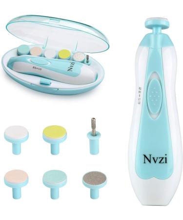 Nvzi Electric Baby Nail Trimmer and Clippers - Infant Safety First Nail Care Essential (Blue) - Buy Online on GoSupps.com