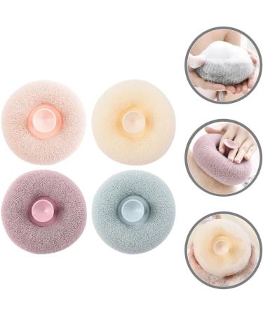 FOMIYES 4pcs Bath Ball Tub Scrubber - Cartoon Body Shower Loofah Cleaning Balls for Travel & Home Use - Buy Online on GoSupps.com