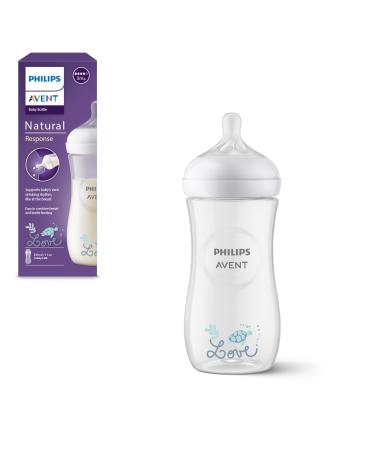 Philips Avent Natural Response 330 ml Baby Bottle Flow 4 (3 months and up) SCY906/11
