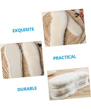 FOMIYES 5 Pairs Wool Insoles - Comfortable Winter Fleece Inserts for Boots | Unisex Shoe Soles for Enhanced Warmth - Buy Online on GoSupps.com