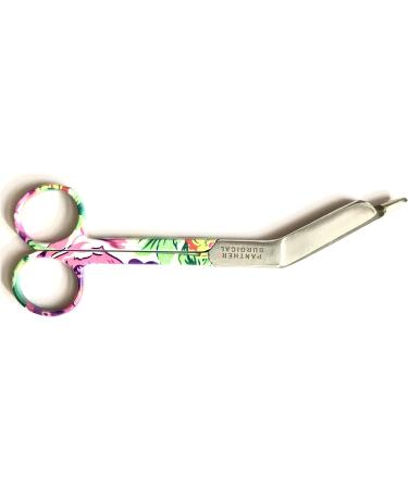 Panther Surgical Stainless Steel 5.5 Lister Bandage Scissors - Flower Pattern | Multi-Colored Utility First Aid Scissors - Buy Online on GoSupps.com