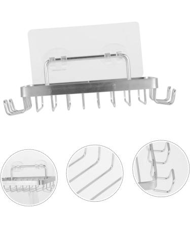 KONTONTY Nail-free Wall-mounted Soap Holder Soap Draining Holder Steel Bar Soap Dish Soap Rack Soap Dish Hooks Kitchen Sink Organizer Soap Drainer Container Storage Stainless Steel Travel - Buy Online on GoSupps.com