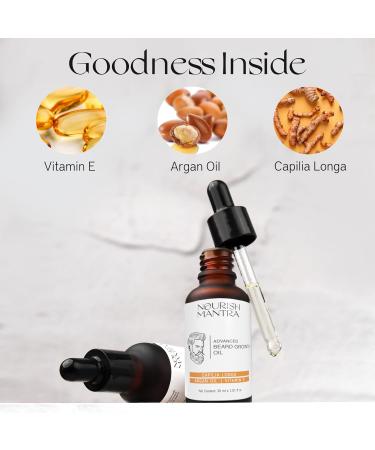 Advanced Beard Growth Oil | SODEN | Capilia Longa Argan Oil Vitamin E & Jojoba | Fuller Thicker Beard | 30 ml - Best for Men - Buy Online on GoSupps.com