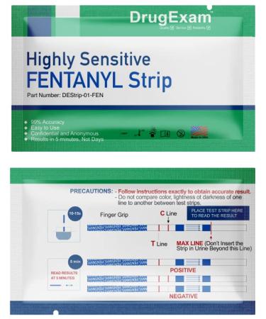 5 Pack DrugExam Urine Test Strips for FYN 20 ng/mL - Buy Online on GoSupps.com