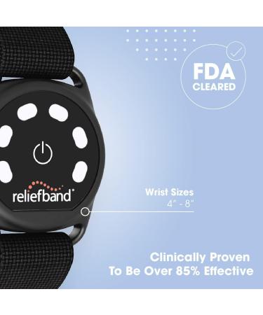 Reliefband Sport Anti-Nausea Wristband | Waterproof FDA Cleared Relief for Motion Sickness & Morning Sickness - Drug-Free (Black) - Buy Online on GoSupps.com