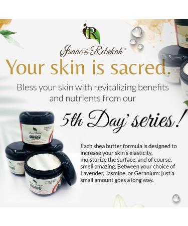 Isaac & Rebekah Shea Body Butter - Nourishing Dry Skin Moisturizer with Coconut Oil & Vitamin E UV Protection Lavender Scent 4 oz Made in USA - Buy Online on GoSupps.com