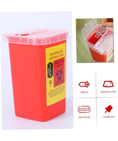 Buy Lurrose 5-Piece Small Travel Storage Container for Razor Blade Disposal - Red Portable Sharp Trash Can - 15.4x9.5cm - Buy Online on GoSupps.com