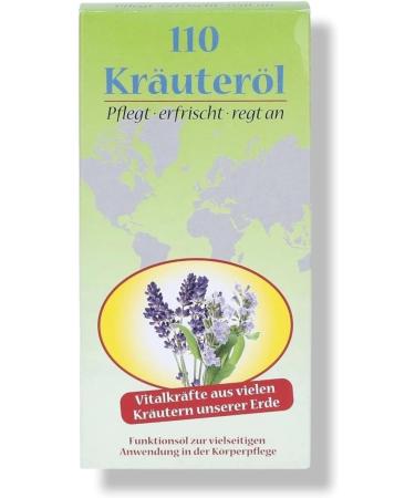 Herbal Oil 110 - 100% Natural Invigorating Body Massage & Care Formula | Strong Aromatherapy Oil for Wellness - Buy Online on GoSupps.com