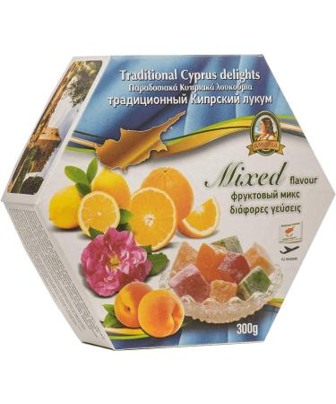 Traditional Cyprus/Greek Loukoumi Delight Sweets 300g- Select from Mixed Flavour (Mix Flavour Peach) - Buy Online on GoSupps.com