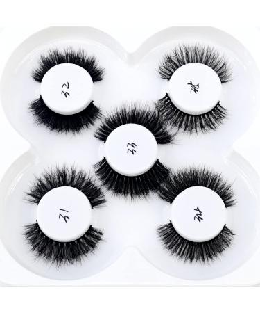 HBZGTLAD 5 Pairs 25mm 3D Mink Lashes - Natural Faux Eyelashes Bulk Pack for Wholesale | Short & Customizable - Buy Online on GoSupps.com