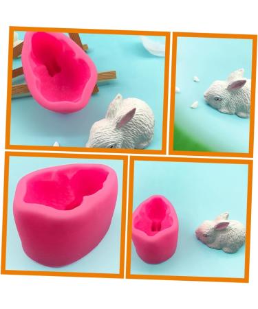 Cabilock Chocolate Mold Bakery Baking Mold Bunny Chocolate Silicone Molds Soap Mold 3D Cake Animal - Buy Online on GoSupps.com