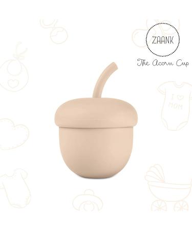 Zaank Silicone Sippy Cup with Straw | Toddler Transition Training Cup | BPA Free & Shatterproof | Dishwasher Safe | 6oz (Rusty-Beige 2) - Buy Online on GoSupps.com