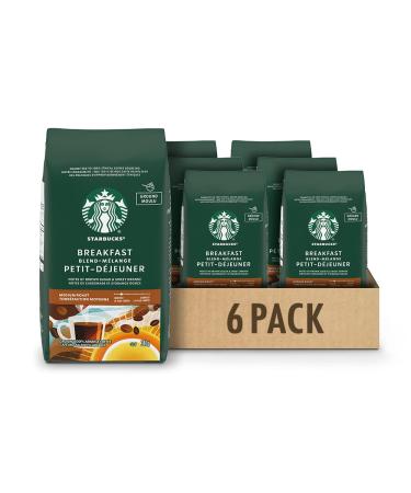 Starbucks Breakfast Blend Ground Coffee 340 Grams (pack of 6) Breakfast Blend 6 Count Breakfast Blend 6