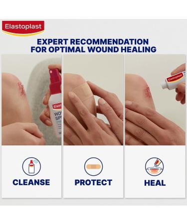 Elastoplast 18 Waterproof Fabric Plaster Strips - Large Pack of Breathable & Waterproof Plasters (18 Count) - Buy Online on GoSupps.com