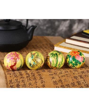 Baoding Balls Set - Hand-Painted Stress Relief Massage Balls for Adults | Chinese Health Exercise & Hand Therapy - Buy Online on GoSupps.com