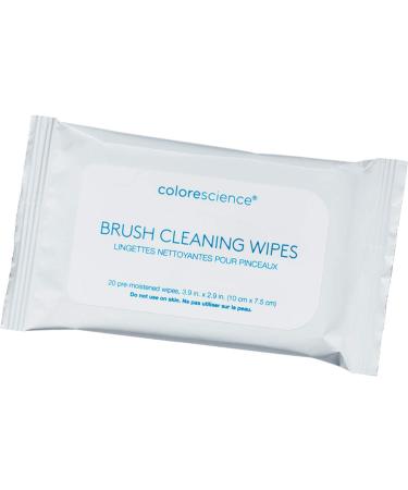Colorescience Brush Cleaning Wipes 20 ct - Gentle & Effective Makeup Brush Cleaner - Buy Online on GoSupps.com