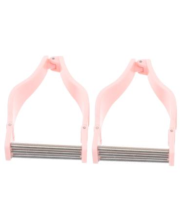 SOLUSTRE Lot De 2 pilateurs Faciaux Manuels Pour Femmes Petit Format pilation Au Fil Outil D' pilation Pour L vre Sup rieure Sans Irritation Usage Domestique Couleur Rose