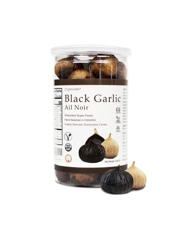 Black Garlic Made in Canada Whole Black Garlic Bulbs Fermented for 90 Days High in Antioxidants Black Garlic Cloves All Natural 8.82 Oz
