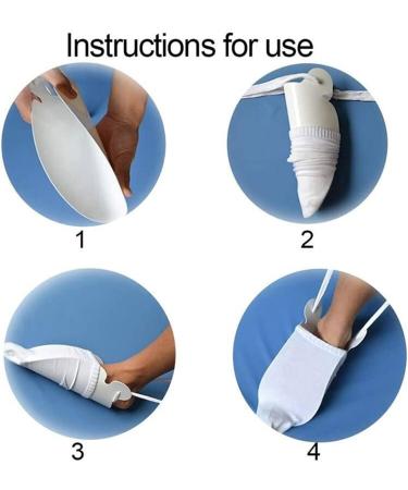 Shop Clicitina Sockenhilfe - Foam Handle Dressing Aid for Women Men & Seniors | White Tights | One Size - Ideal for Pregnant Women - Buy Online on GoSupps.com