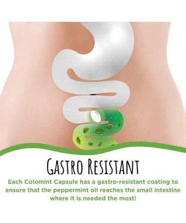 Colomint Peppermint Oil Capsules- Relief for IBS, Bloating, and Digestion - 84 Gastro-Resistant Capsules - Buy Online on GoSupps.com