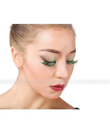 EMILYSTORES Green Fortune Teller Halloween Eyelashes - 1 Pair for Party Costume - Buy Online on GoSupps.com
