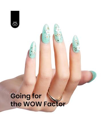 Beetles Mint Green Gel Polish - 15ml Glitter UV Soak Off Nail Polish for DIY Art - Mermaid Turquoise Shimmer - Summer Nail Design - Buy Online on GoSupps.com
