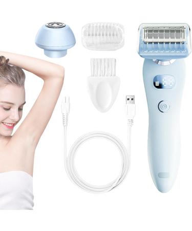 Opilroyn Personal Trimmer for Women Electric Trimmer for Women Female Trimmer for Hair Removal Versatile Personal Hair Clipper for Women Facial Shaver Blue - Buy Online on GoSupps.com