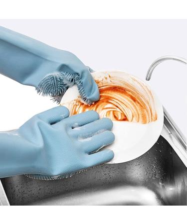 Oven Mitts Heat Resistant Silicone Cleaning Gloves Kitchen Oven Gloves Waterproof Housework Gloves Laundry Dish Scrubbing Pot Cleaning Fruit Gloves 2pcs for Grilling/Cooking/Baking/BBQ (Color : A) - Buy Online on GoSupps.com