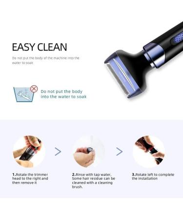Buy 4-in-1 Rechargeable Ear & Nose Hair Trimmer Clip for Men & Women | Waterproof Facial Hair Remover - Buy Online on GoSupps.com