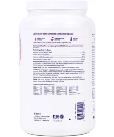 LEANFIT HYDROLYZED COLLAGEN Unflavoured 10g Grass-Fed Bovine Collagen (Type I III) + Vitamin C + Hyaluronic Acid Per Serving 98 Servings 1kg Tub for healthy skin hair bones joints & immunity 1 kg (Pack of 1) - Buy Online on GoSupps.com