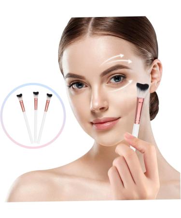 PLAFOPE 3pcs Fish Tail Brush Nose Shadow Brush Nose Contour Brush Nose Contour Makeup Brush Nose Makeup Tool 18.50X1.00X1.00CM As Shown - Buy Online on GoSupps.com