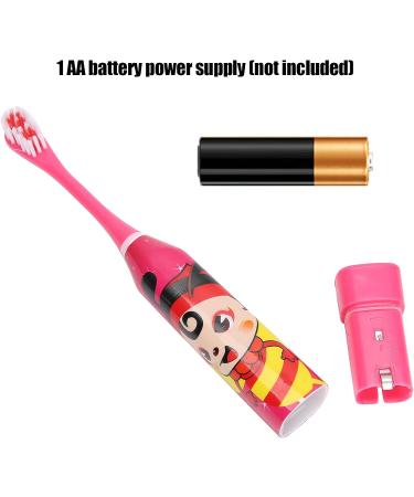 Children's Electric Toothbrush - Cartoon Pattern Oral Care for Kids 3+ (Red) - Buy Online on GoSupps.com